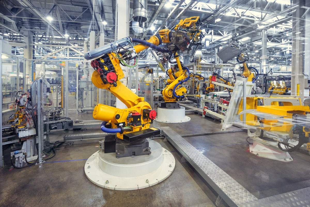 Robot on Factory Floor